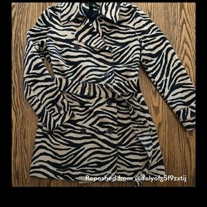 Lauren Ralph Lauren Zebra Print Jacket
